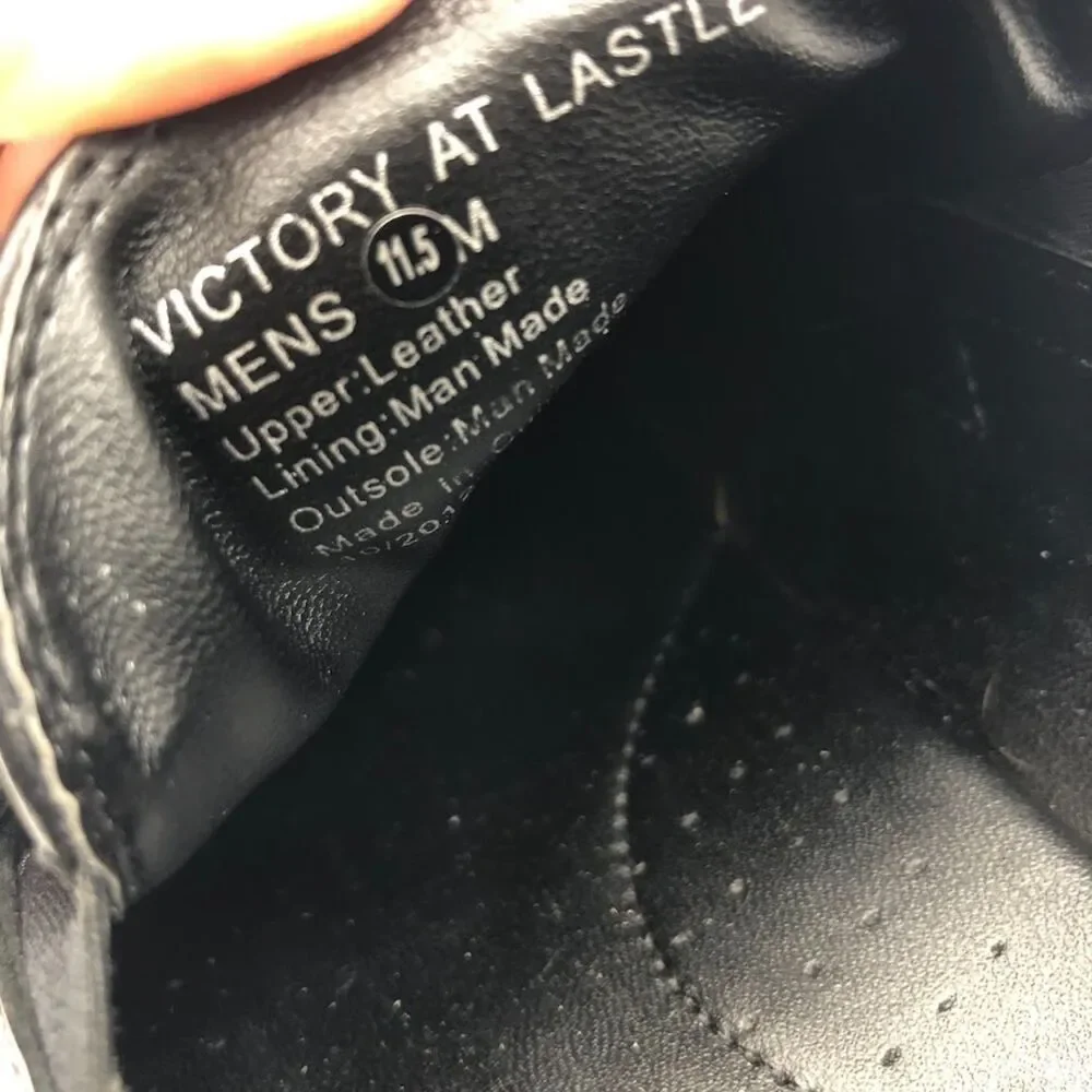 Kenneth Cole Victory at Lastle Men's Black Leather Slip On Dress Shoes 11.5M